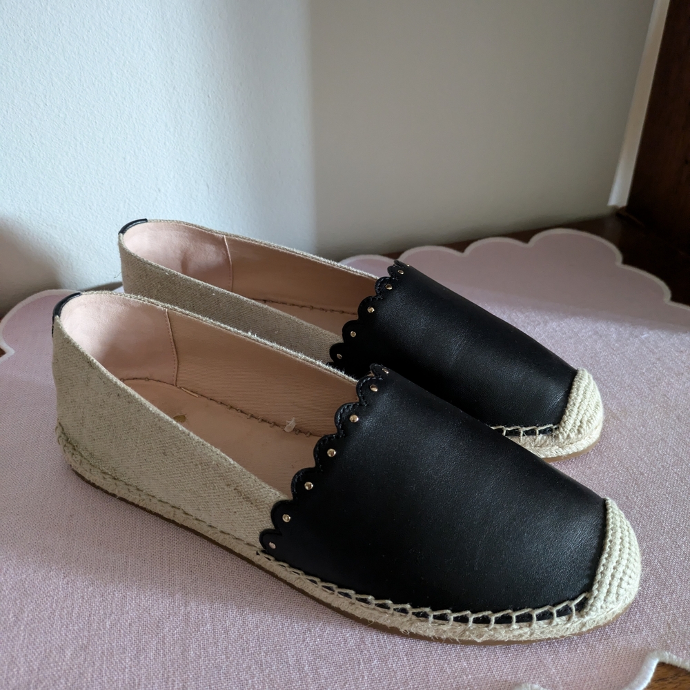 Kate Spade Scalloped Espadrille Flats